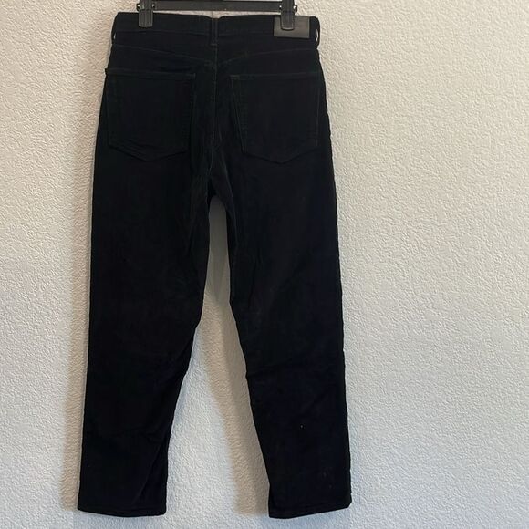 Everlane Black Baby Cord Cheeky Corduroy Straight Leg Pants Size 30 - Picture 6 of 9